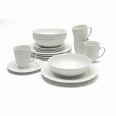 White Basics Studio 16 Piece Dinnerware Set