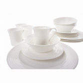 White Basics Cirque 16 Piece Dinnerware Set