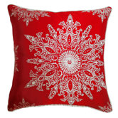 Holiday Elegance Snowflake II Pillow