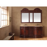 72" Double Bathroom Vanity with Mirror