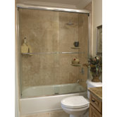 3/8" Frameless Paragon Bypass Tub Enclosure
