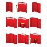 Hero H15 Full Height Exhibit Panel with Curved Edges and Backlit Header