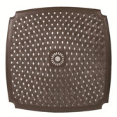 Woven Reed Bow Bar Height Cast Table with Hole