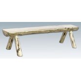 Montana Half Log Bench