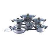 Gourmet Chef Aluminum 12-Piece Cookware Set