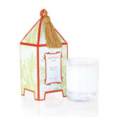 Classic Toile Malaysian Bamboo Pagoda Candle