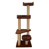 60" Cat Tower with Skylookout and Lounger