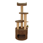 53" Condo Cat Tree with Sky Lookout