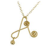 Braided Initial Letter Necklace
