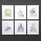 Dransfield Bright Scenes Wall Art (Set of 6)