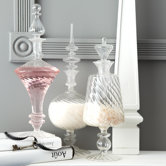 Paris Left Bank Verre Fluted Decanter (Set of 3)