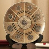 Franco Carrai Via Santo Spirito Large Decorative Platter with Stand