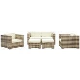 Malibu 5 Piece Deep Seating Groups with Cushions