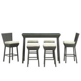 Napa Outdoor 7 Piece Bar Set with Cushions