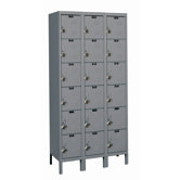 ReadyBuilt Three Wide Six Tier Locker in Hallowell Gray