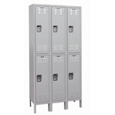 MedSafe Locker Double Tier 3 Wide (Knock-Down)