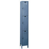 ValueMax One Wide Triple Tier Locker in Hallowell Gray (Unassembled)