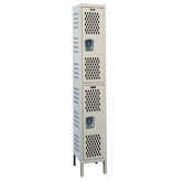 Heavy Duty Ventilated Stock Lockers - Double Tier - 1 Section (Assembled)