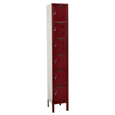 Premium Stock Lockers - Five Tiers - 1 Section (Unassembled)