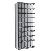 Hi-Tech Metal Bin Shelving Add-on Unit (48) 6" W x 9" H, (6) 6" W x 12" H Bins