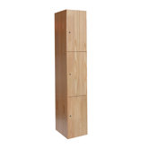 All-Wood Club Locker Triple Tier 1 Wide (Assembled)