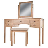 Oak Dressing Table Set