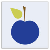 Folksy Love Decorative Tile in Delicious Blue
