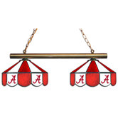 NCAA  2-Light Stained Glass Hanging Lamp