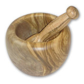 Olive Wood 5.5" Mortar and Pestle
