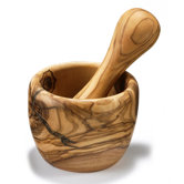 Olive Wood 2.76" Mortar and Pestle