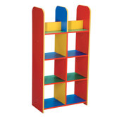 Primary Coloured Modular Book Box Unit