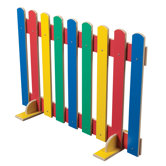 Primary Coloured Picket Fence Room Divider