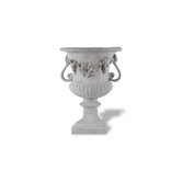 ResinStone Rose Urn with Handles