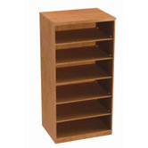 Repositionable Replay Fixed Shelf / Four Adjustable Shelves  Cabinet