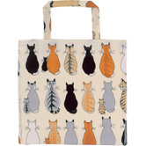 Cats in Waiting PVC Gusset Bag