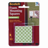 Precut Foam Mounting 1 Squares, Double-Sided, Permanent 16 Squares/pack