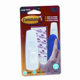 Scotch Command Removable Adhesive Utility Hook, 5-lb Capacity, Plastic, White