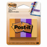 Page Markers, Five Neon Colors, Five Pads of 100 Strips Each, 500 per Pk