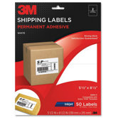 Shipping Labels,Inkjet Paper,5-1/2"x8-1/2",50/PK,White