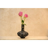 Metal Lace Sosa Vase in Black
