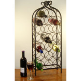 20 Bottle Wrought Iron Style Wine Rack