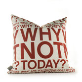 Why Not Pillow in Scarlet and Soy