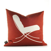 Modern Classics Pillow in Scarlet