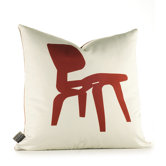 Modern Classics Pillow in Scarlet and Soy