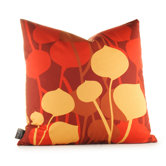 Aequorea Seedling Graphic Pillow in Scarlet