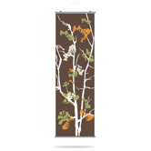 Ailanthus Slat Hanging Panel in Chocolate