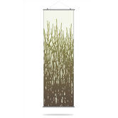 Field Grass Slat Hanging Panel in Moss
