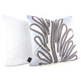 Seagrass Throw Pillow in Aqua