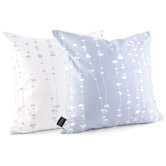 Pussy Willows Throw Pillow in Ice
