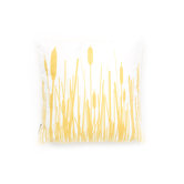 Cattails Throw Pillow in Sherbet